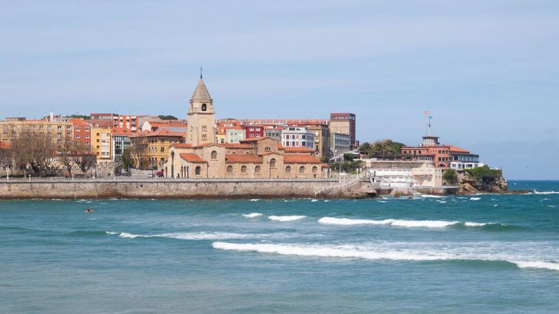 Las Palmeras Hotell Gijón Exteriör bild